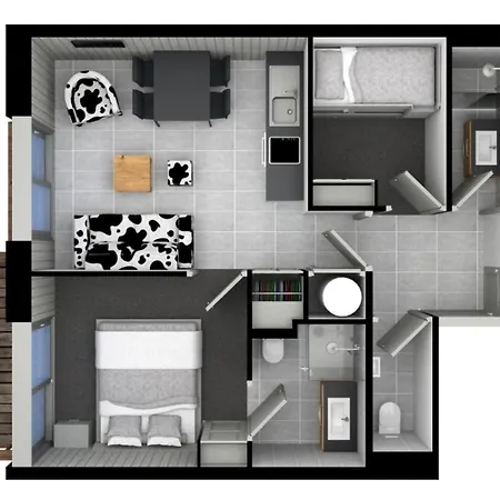 Chalet Les Vaches - Pieces 104 Apartment *